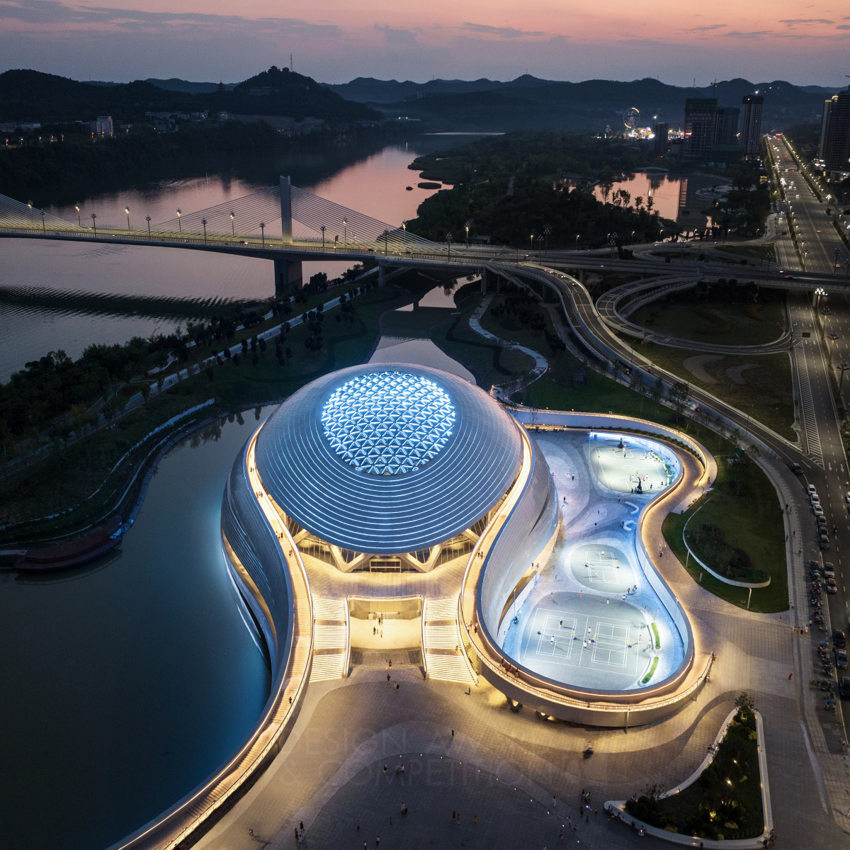 ZHOYU wins Platinum at the prestigious A' Architecture, Building and Structure Design Award with Nanbu Eye Gymnasium.