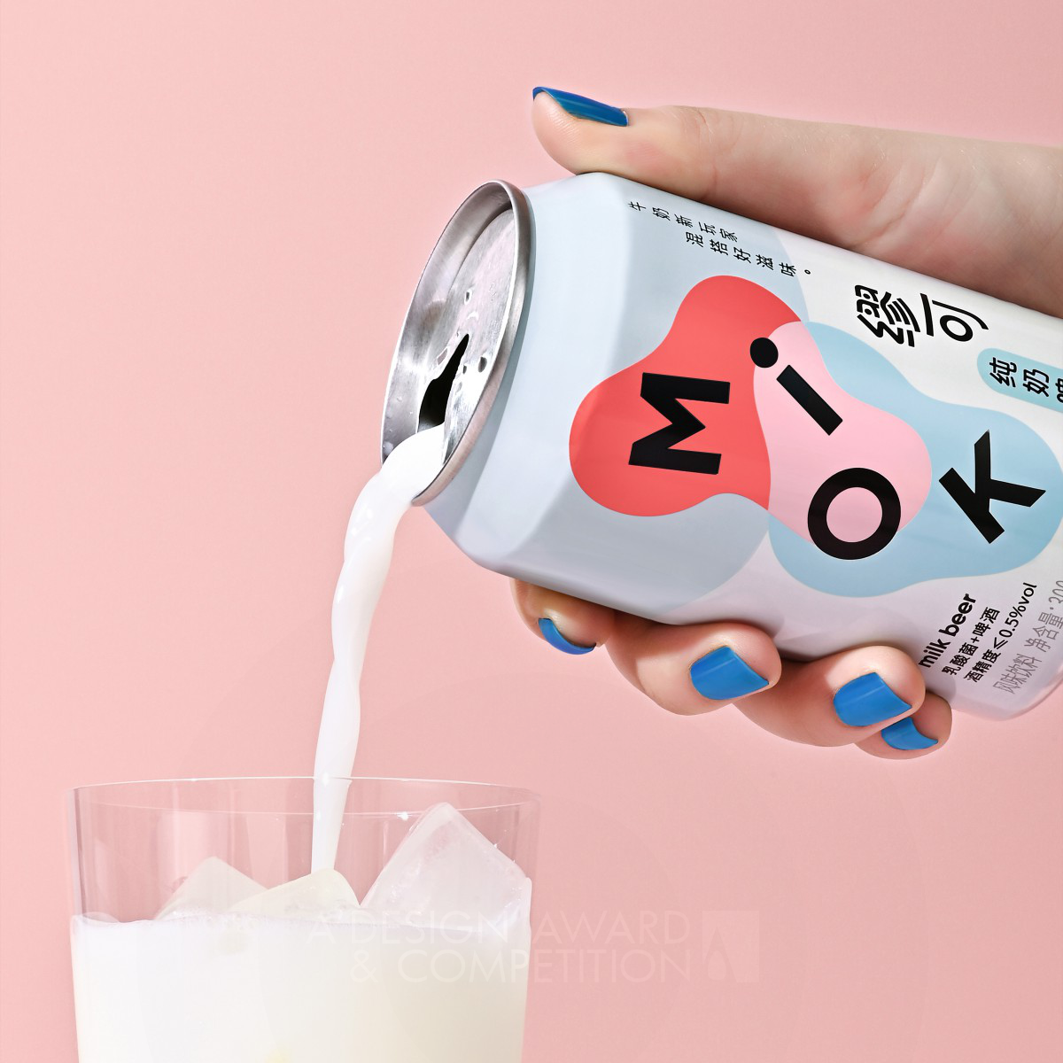 Miok Milk Beer Packaging by Iris Fan Silver Packaging Design Award Winner 2024 