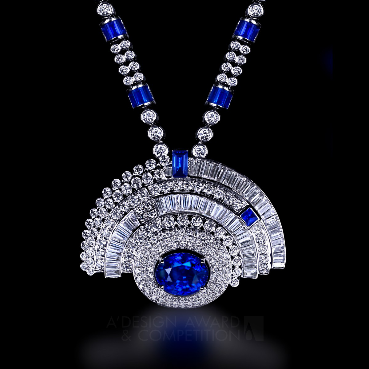 Region of Circles Multi Purpose Chain Brooch Set by Zheyu Wang Iron Jewelry Design Award Winner 2024 