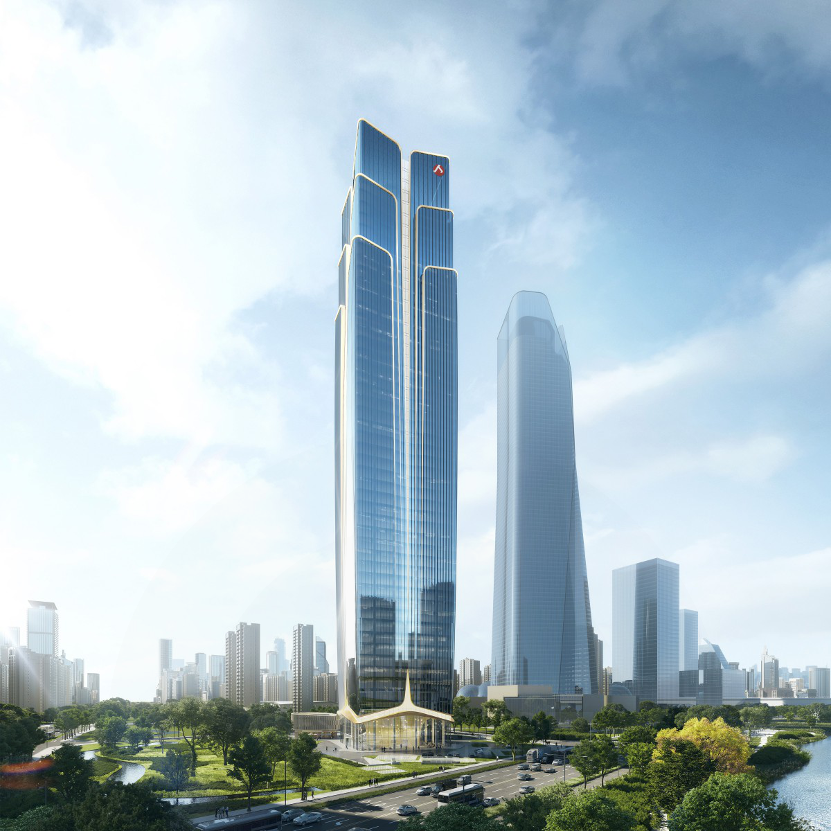 Jinbianruixiang Highrise Office Building by Zhubo Design