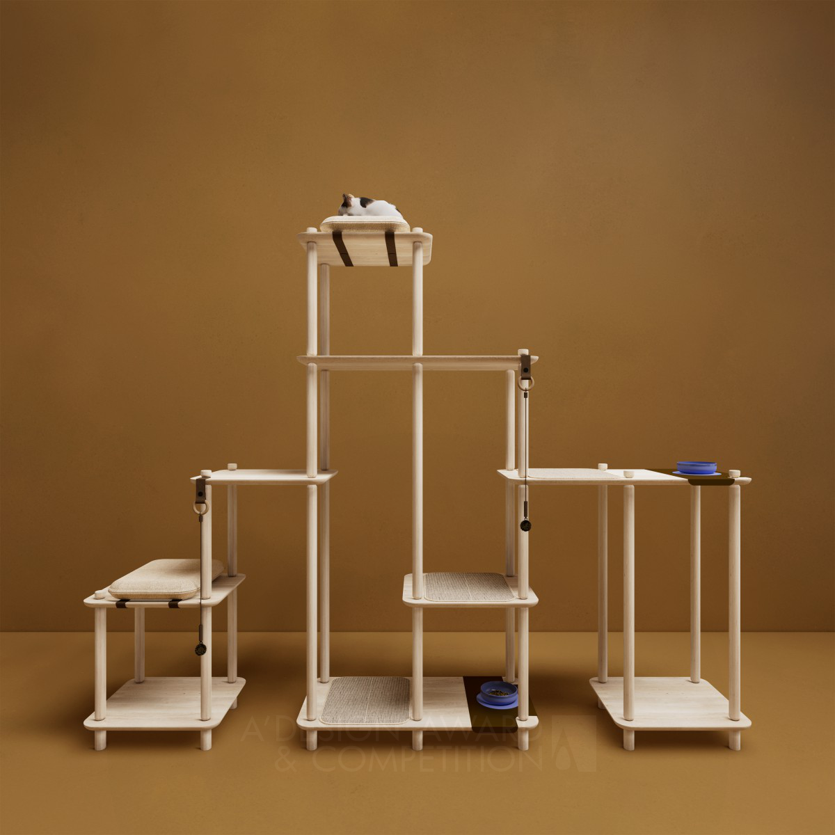 Connect Cat Furniture by Vazken Kara Gozian Bronze Pet Care, Toys, Supplies and Products for Animals Design Award Winner 2024 