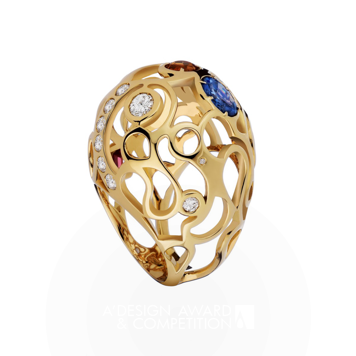 Eleonora Federici wins Iron at the prestigious A' Jewelry Design Award with Kashmir Ring.