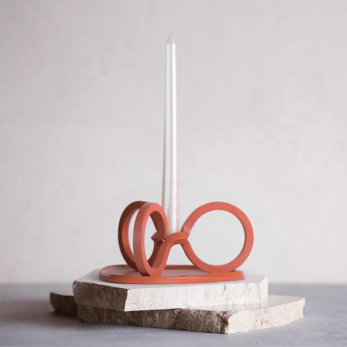 Kazoo Design wins Iron at the prestigious A' Decorative Items and Homeware Design Award with Loop Candleholder.