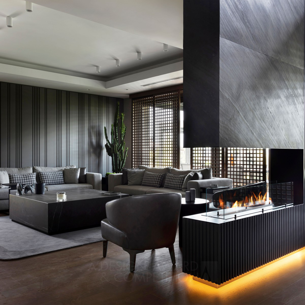 Monochrome Luxury Villa by Emel Balci Silver Interior Space and Exhibition Design Award Winner 2024 