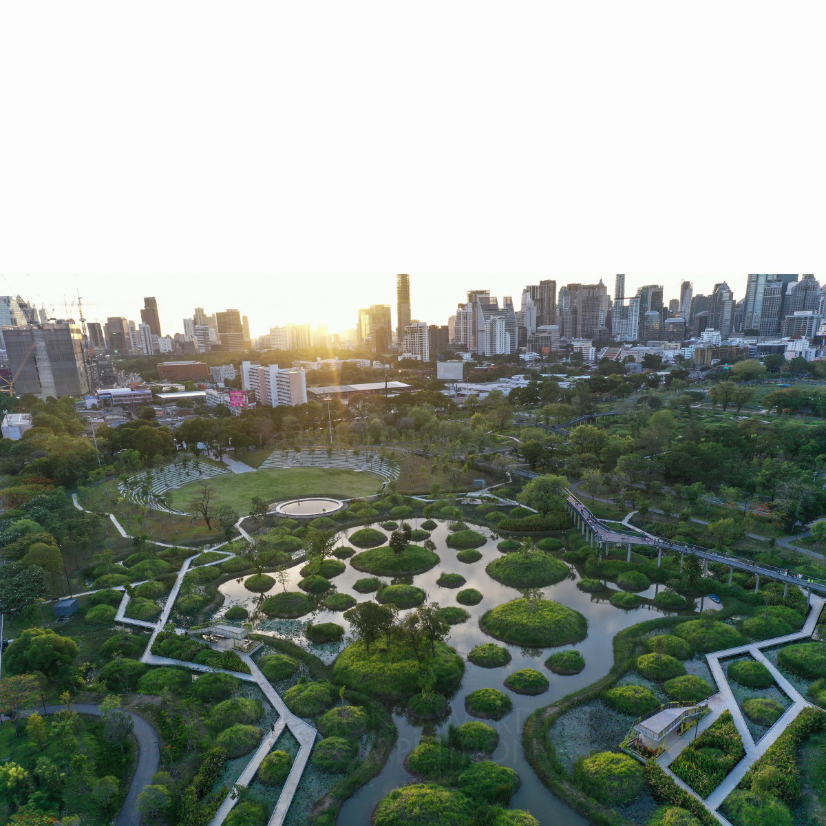 Benjakitti Forest Park by Arsomsilp and Turenscape Golden Landscape Planning and Garden Design Award Winner 2024 