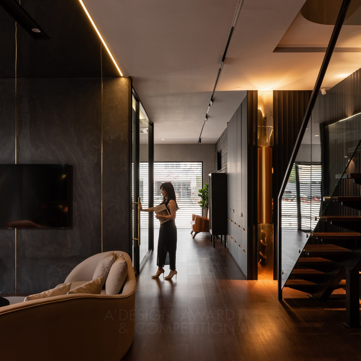 Opulence Workspace by Ben Chiaro Interior Design - Jay Tan Silver Interior Space and Exhibition Design Award Winner 2024 