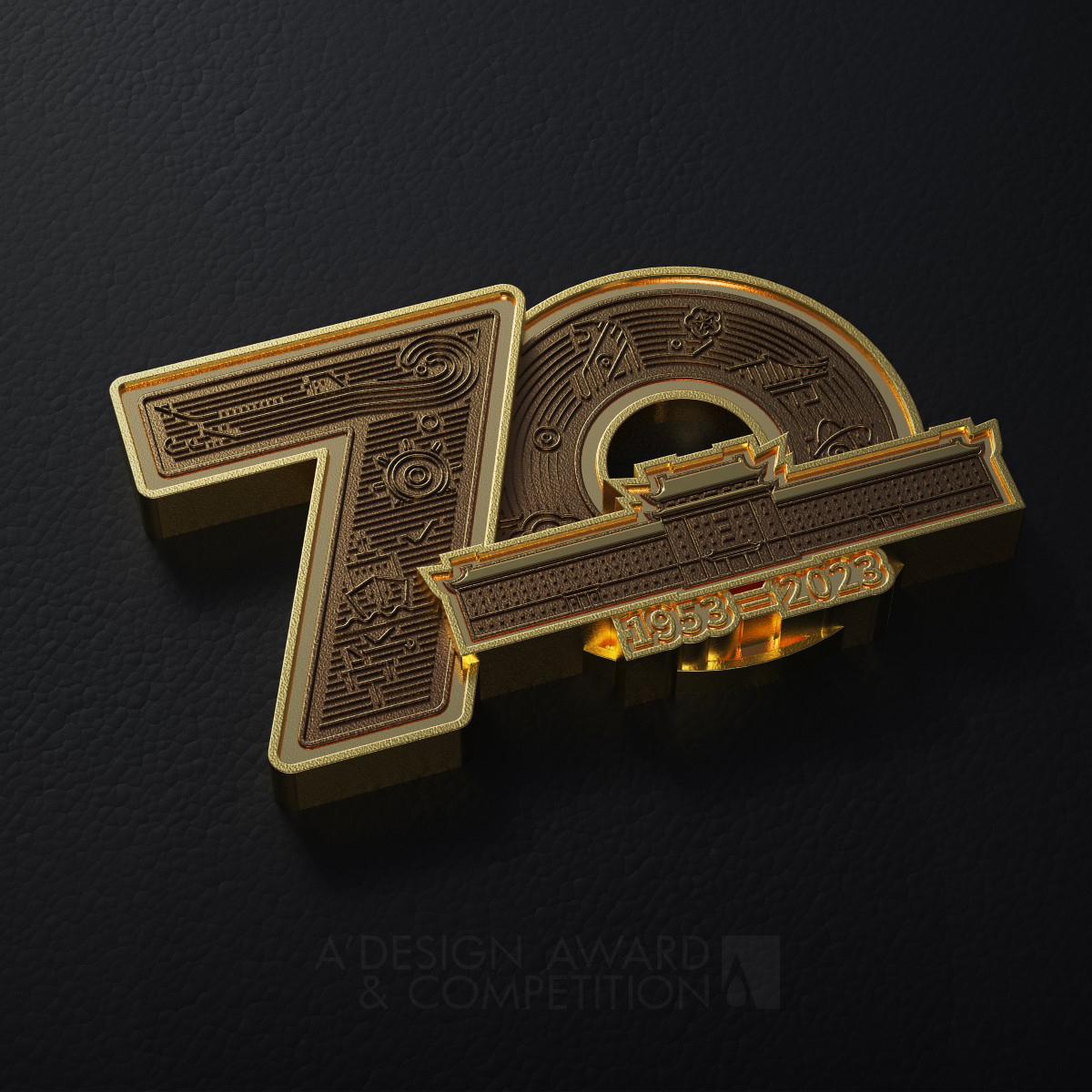 HEU 70th Anniversary Logo and Visual Identity System by Li Tiebin