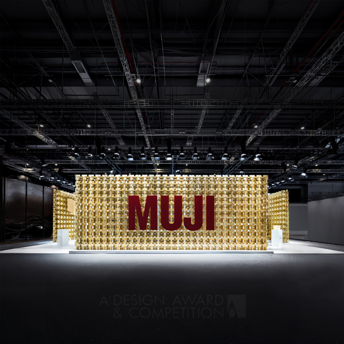 Chenzhu Sun wins Platinum at the prestigious A' Trade Show Architecture, Interiors, and Exhibit Design Award with Muji Eco Pavilion in Emptiness Exhibition Space.