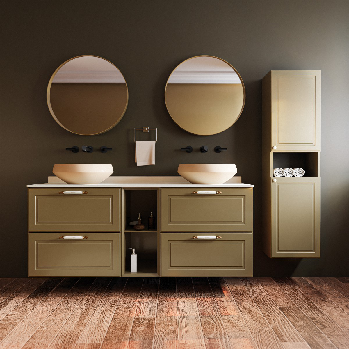 Perra Bathroom Furniture Collection by Creavit Design Team Bronze Bathroom Furniture and Sanitary Ware Design Award Winner 2024 
