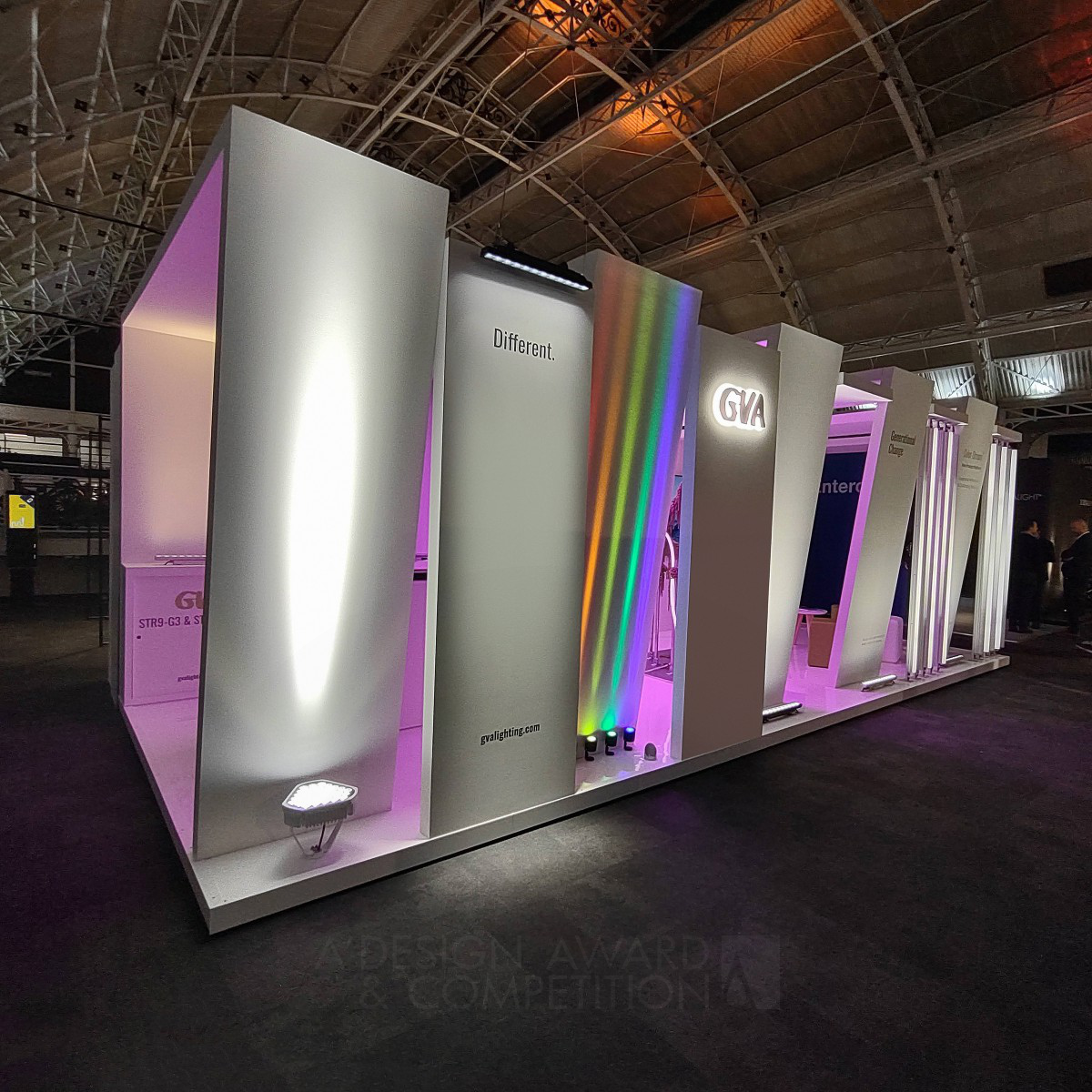 Lighting Tunnel Exhibition Booth by Nargiza Usmanova Iron Trade Show Architecture, Interiors, and Exhibit Design Award Winner 2024 