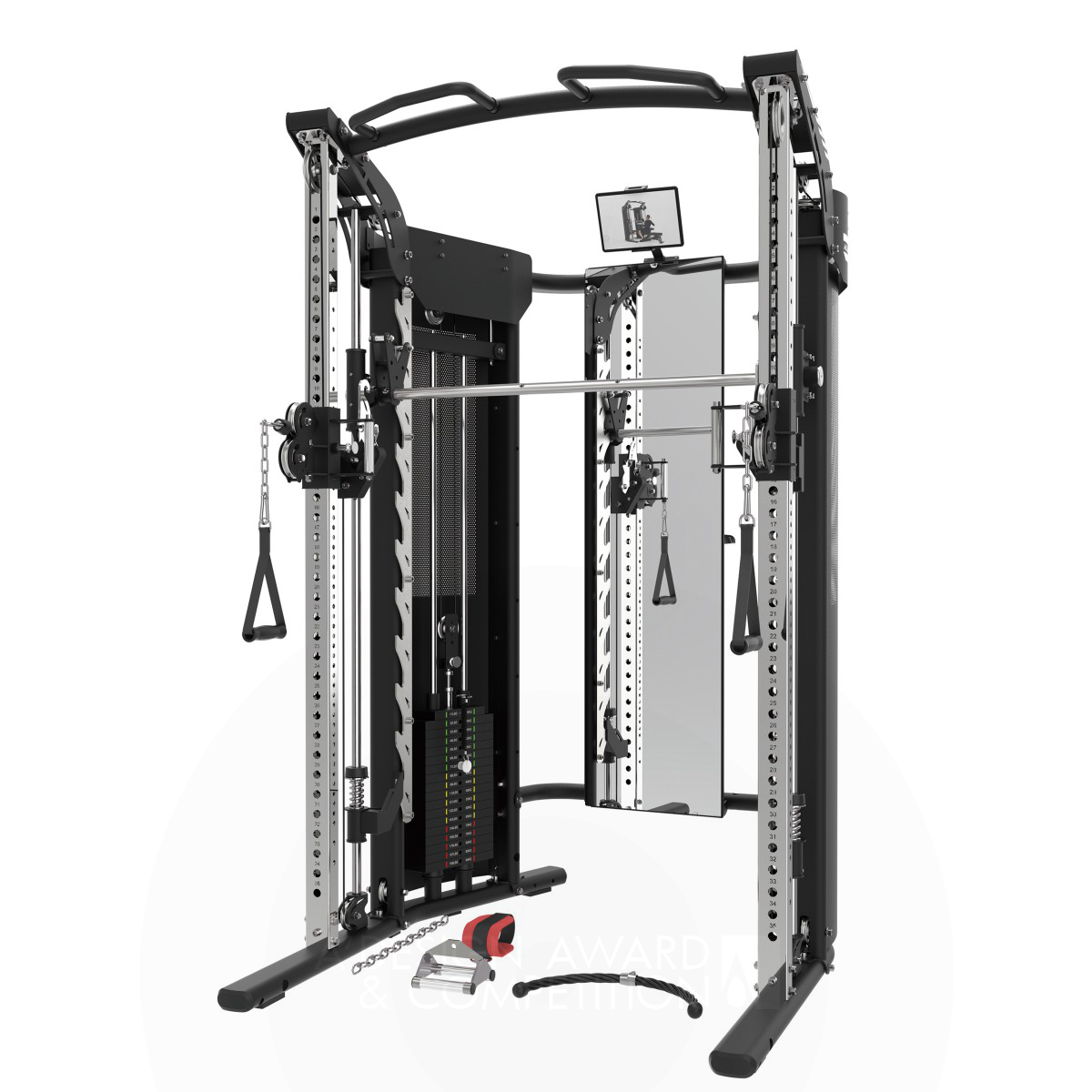 Jichun Du wins Silver at the prestigious A' Sporting Goods, Fitness and Recreation Equipment Design Award with IBL-FT900H Ultra Smith Machine.