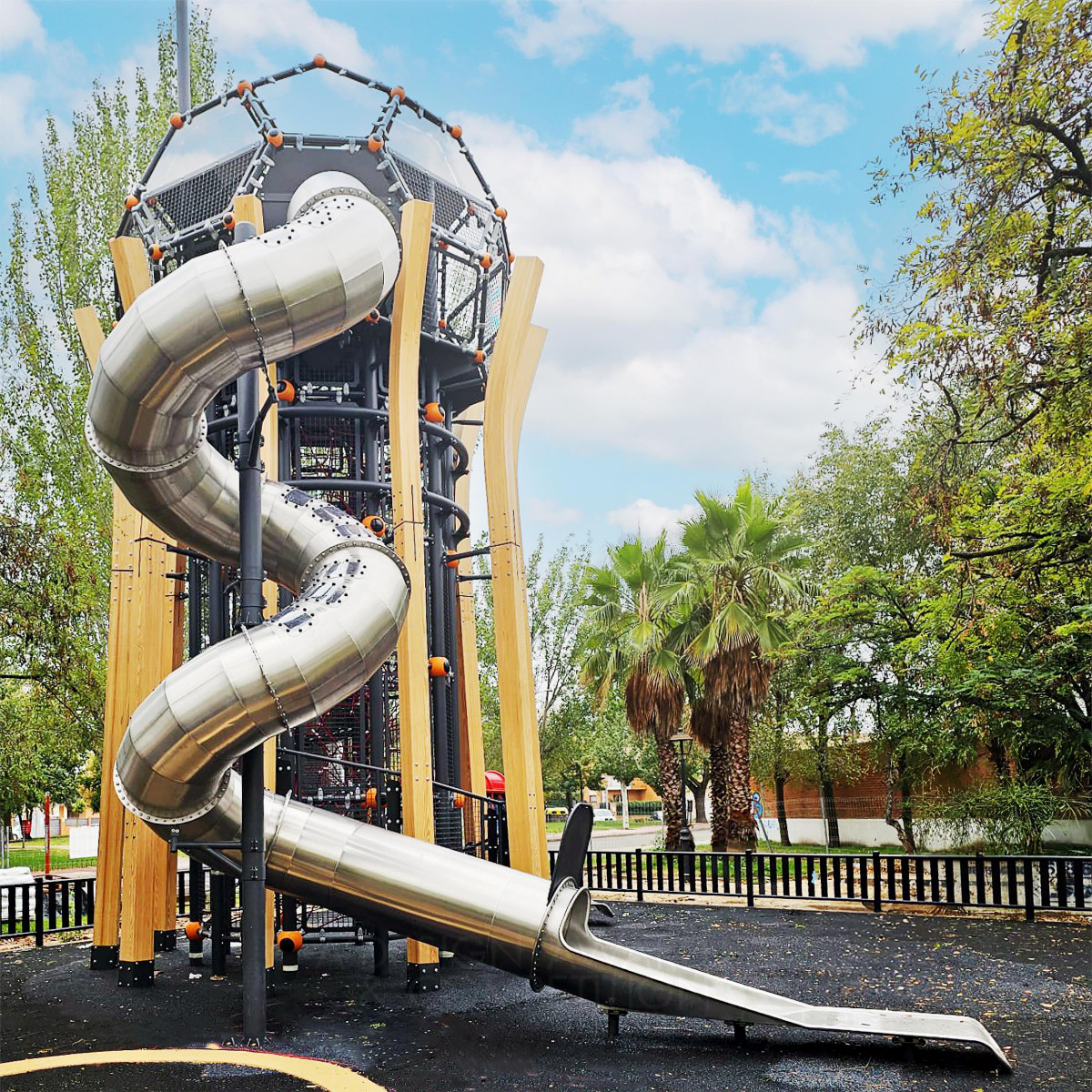 Cemer Playground Equipments wins Silver at the prestigious A' Playground Equipment, Play Structures and Public Park Design Award with World Cup Play Unit .