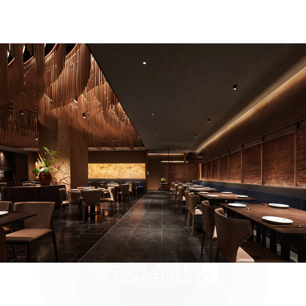 Zhang Qiming wins Silver at the prestigious A' Interior Space, Retail and Exhibition Design Award with Feng Tian Restaurant Project.