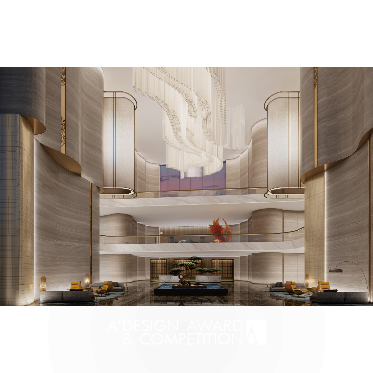Longhu Hotel Design by Fei Hu Bronze Interior Space and Exhibition Design Award Winner 2024 