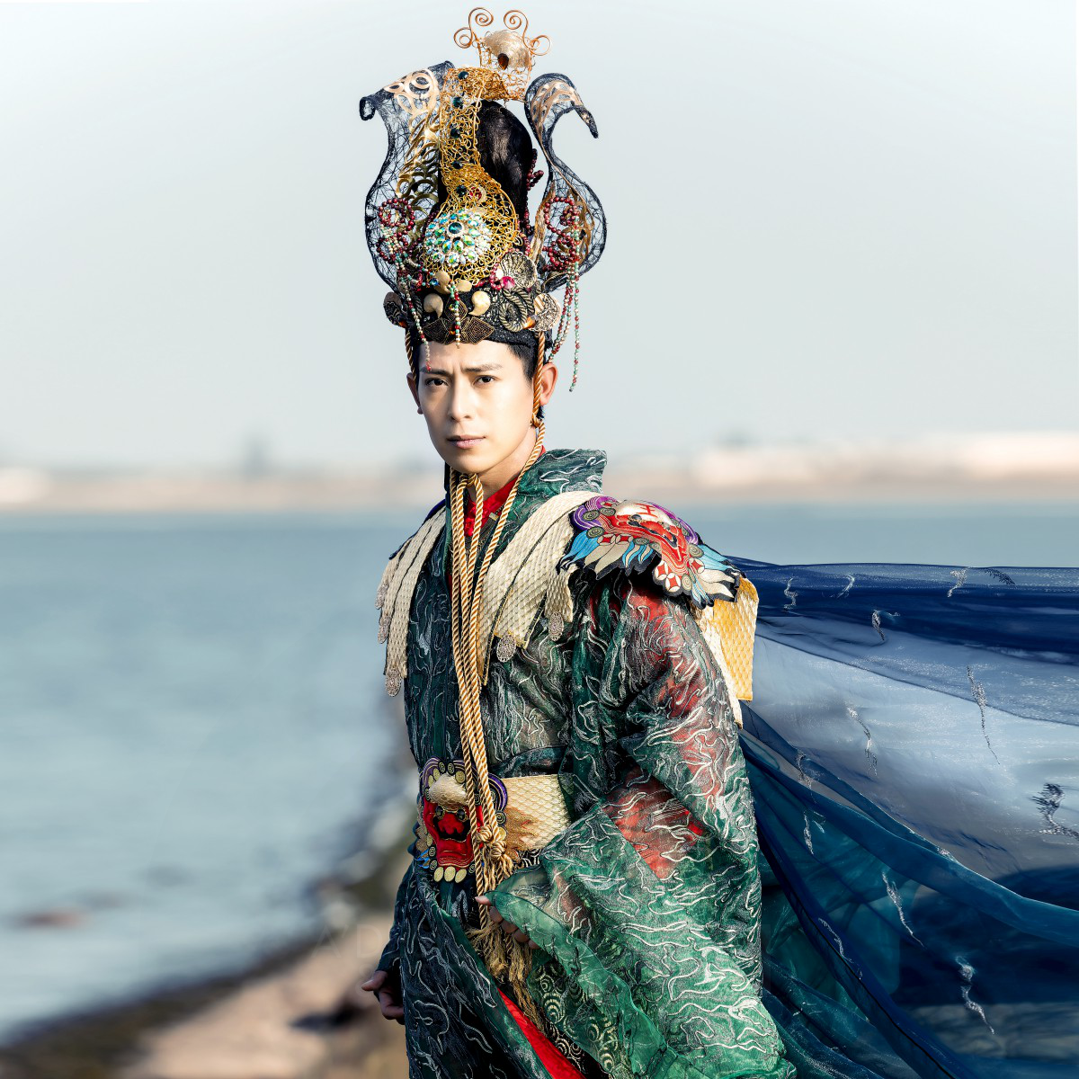 Fashionable Guan Gong Stage Wear by Liangi Wu and Chihsiang Li Golden Costume and Heritage Wear Design Award Winner 2024 