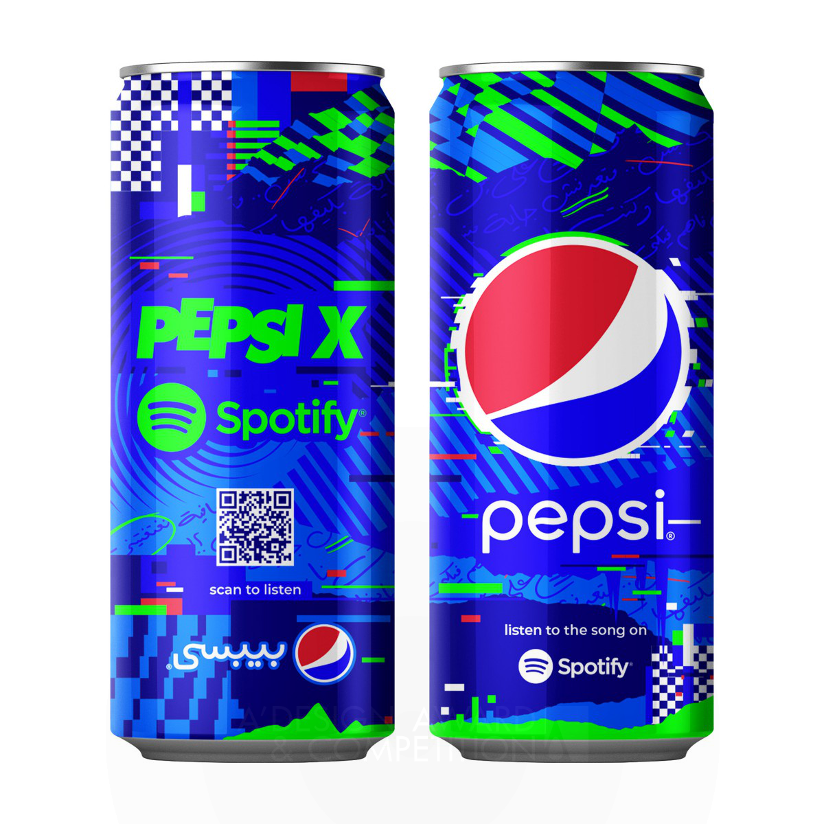 Pepsi X Spotify Beverage Packaging by PepsiCo Design and Innovation Bronze Packaging Design Award Winner 2024 