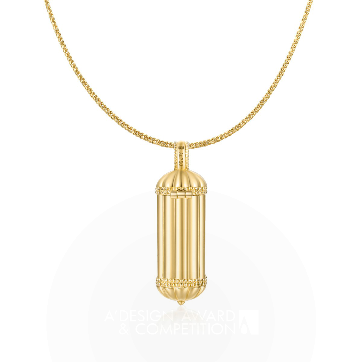 Bowie Wong wins Iron at the prestigious A' Jewelry Design Award with Dhvaja Necklace.