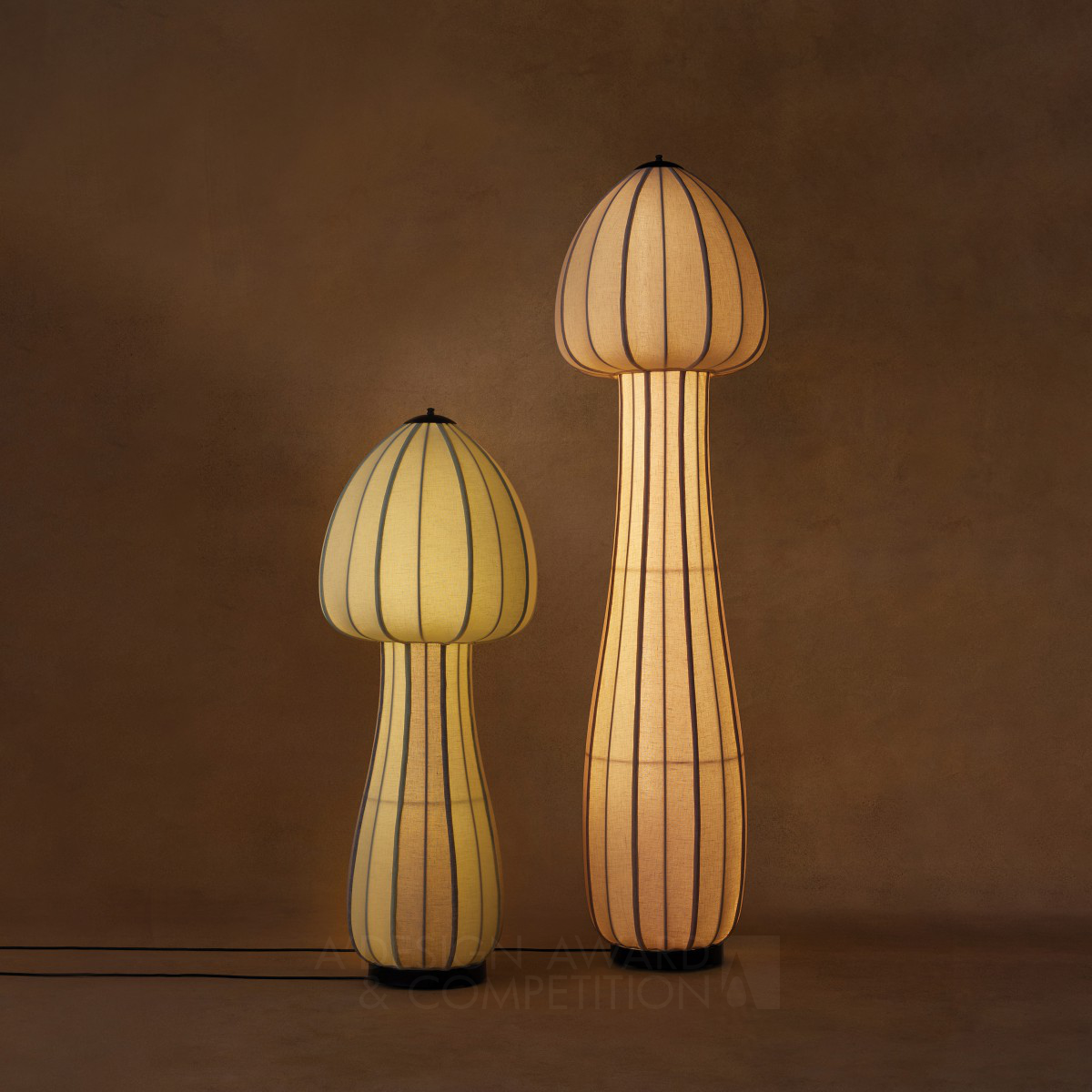 Priyam Doshi wins Iron at the prestigious A' Lighting Products and Fixtures Design Award with Mushroom Floor Lamps.