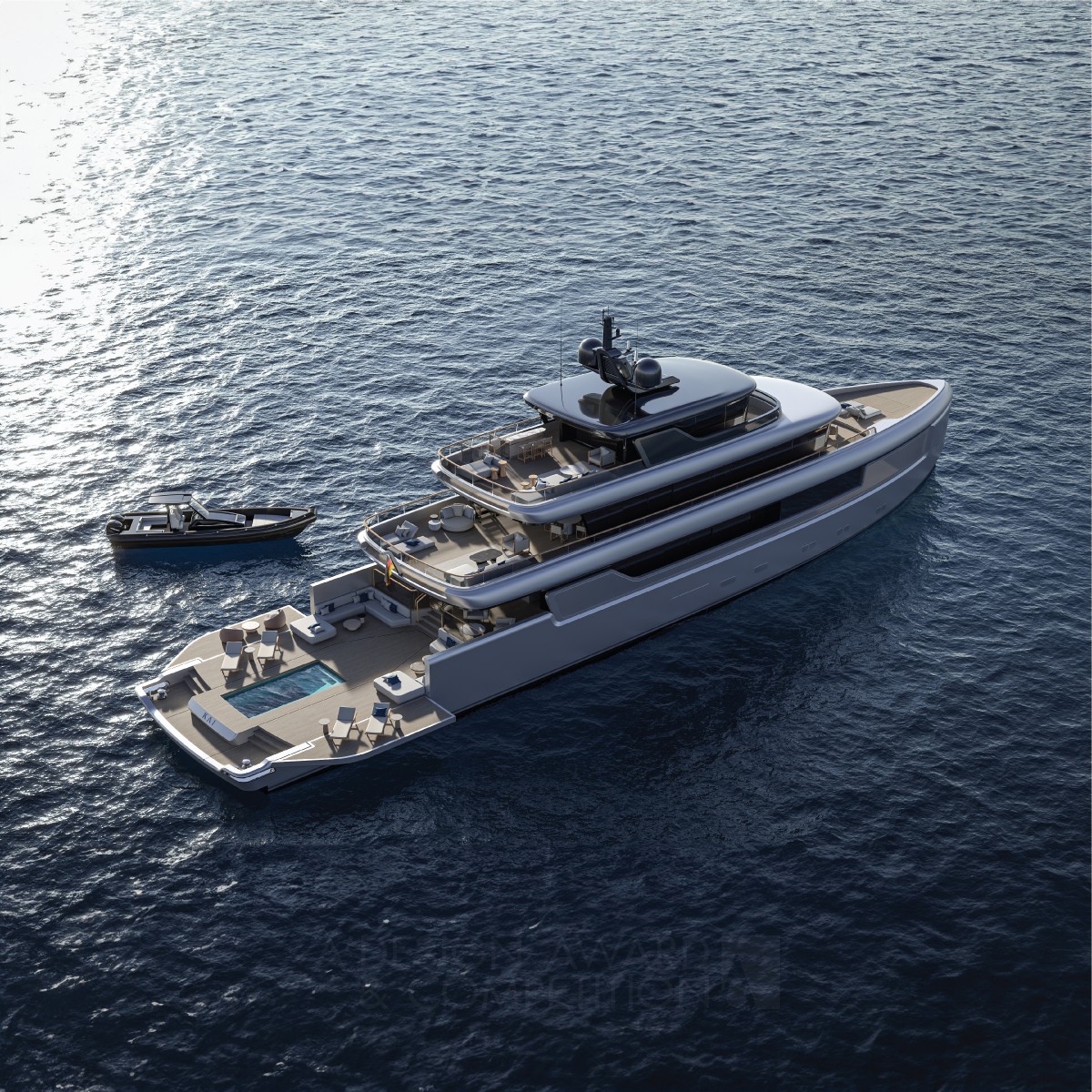 BAZ Yacht Design wins Platinum at the prestigious A' Yacht and Marine Vessels Design Award with Project Kai Smart Hybrid Motoryacht.