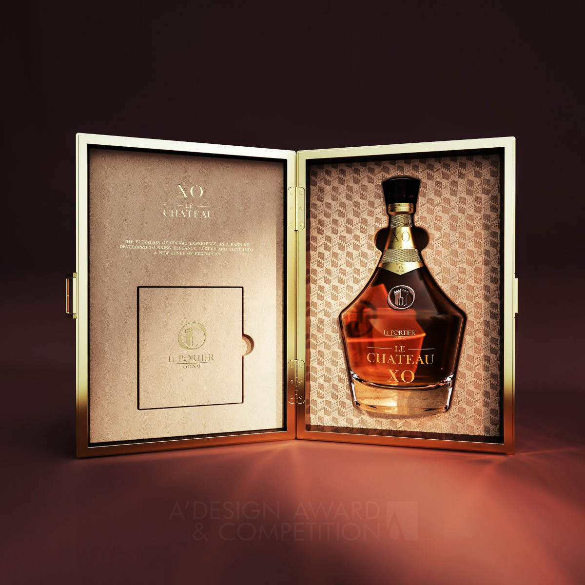 Le Chateau XO Luxury Cognac by Tiago Russo and Katia Martins Silver Packaging Design Award Winner 2024 