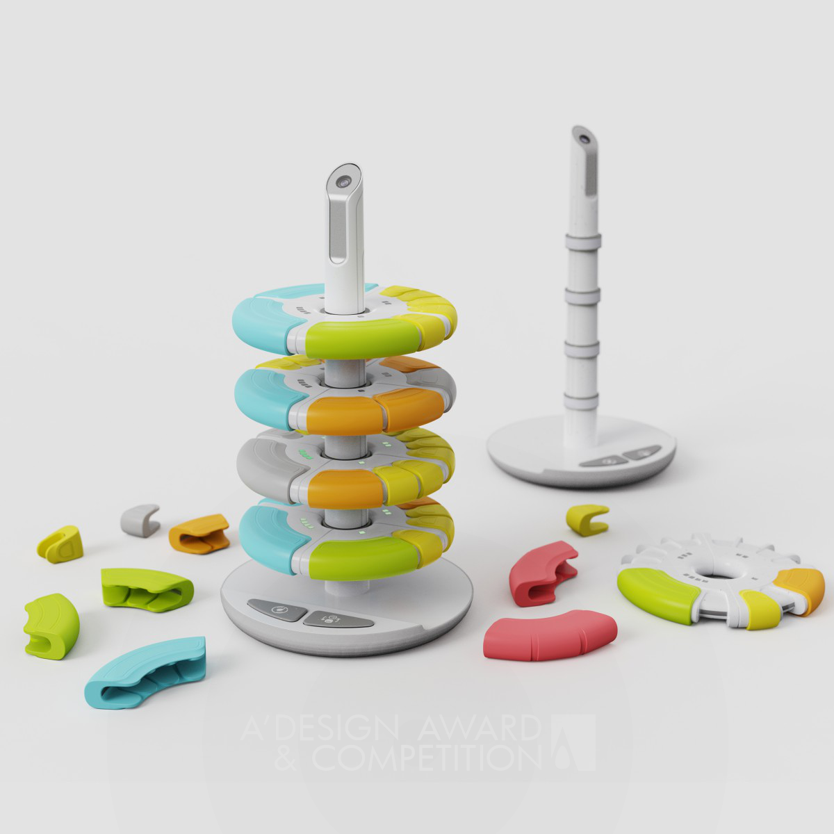 Zhou Leijing wins Iron at the prestigious A' Toys, Games and Hobby Products Design Award with Poly Beat Rhythm Exercises Toy.