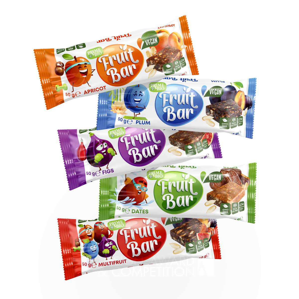 Fruit Bar Snack Packaging by Olha Takhtarova Iron Packaging Design Award Winner 2024 