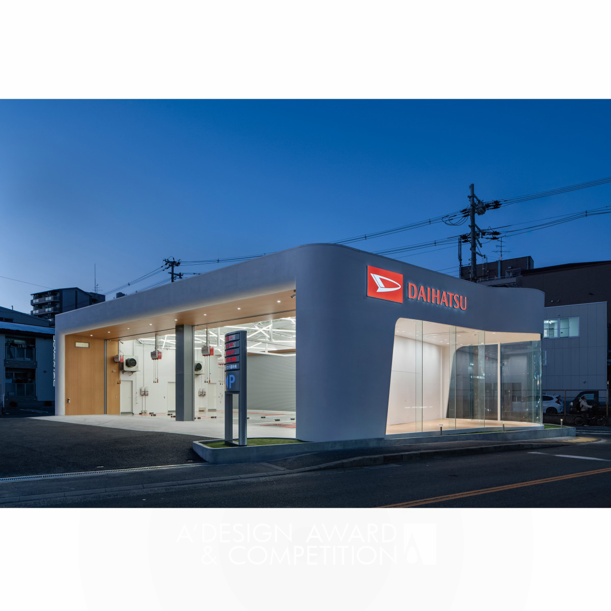 SHUNSUKE OHE wins Iron at the prestigious A' Architecture, Building and Structure Design Award with Daihatsu Auto Repair Shop.