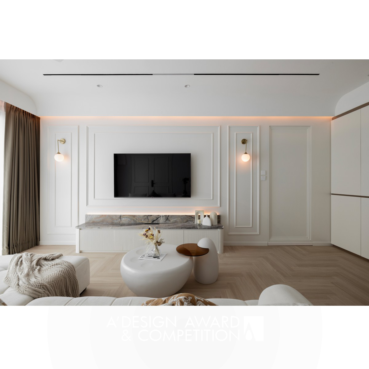 Modern Classic Elegant Residential Apartment by Cheng Seok Hwa