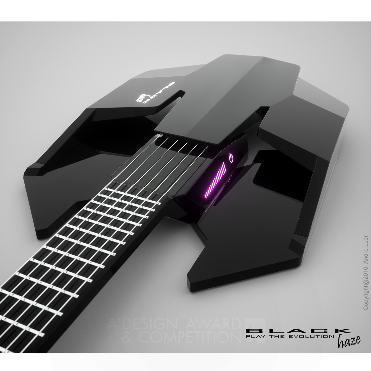 Black Haze electric guitar by Andres Luer Solorza