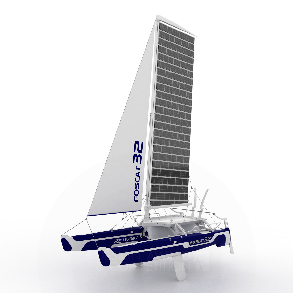 Foscat-32 Folding Solar Catamaran by Hakan Gürsu Platinum Vehicle, Mobility and Transportation Design Award Winner 2011 