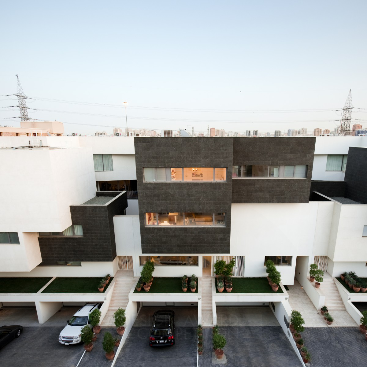 Black and White House Residential House by AGi Architects
