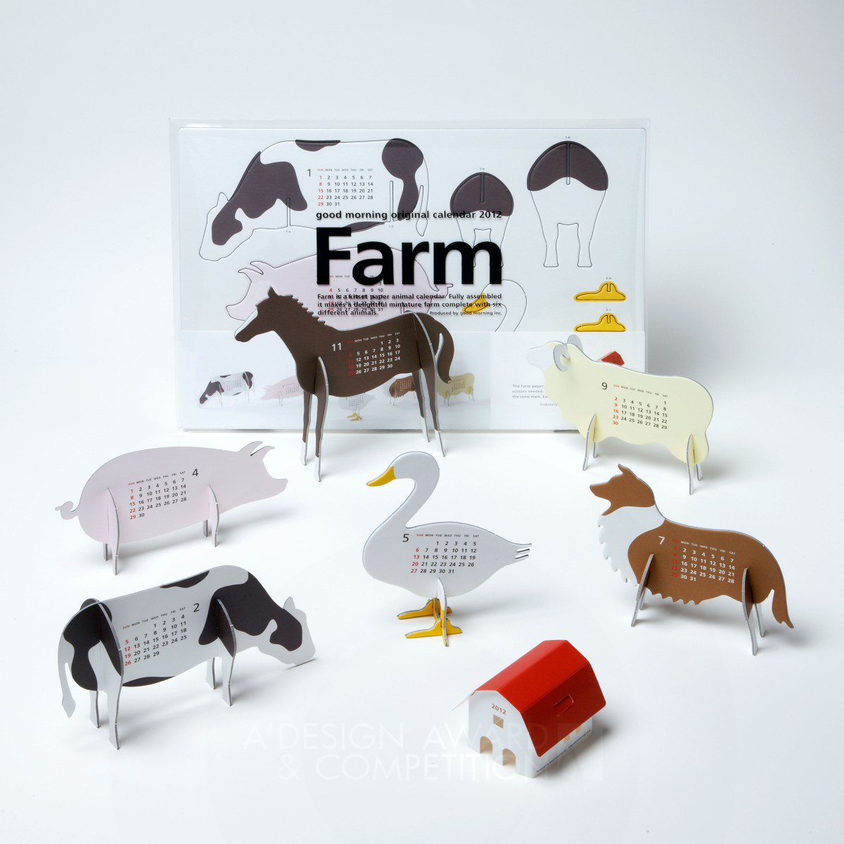 good morning original calendar 2012 “Farm” <b>Calendar