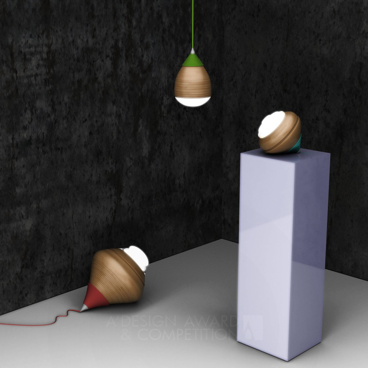 Iron Winner. Strumml Lamp Lamp by Fabio Biavaschi