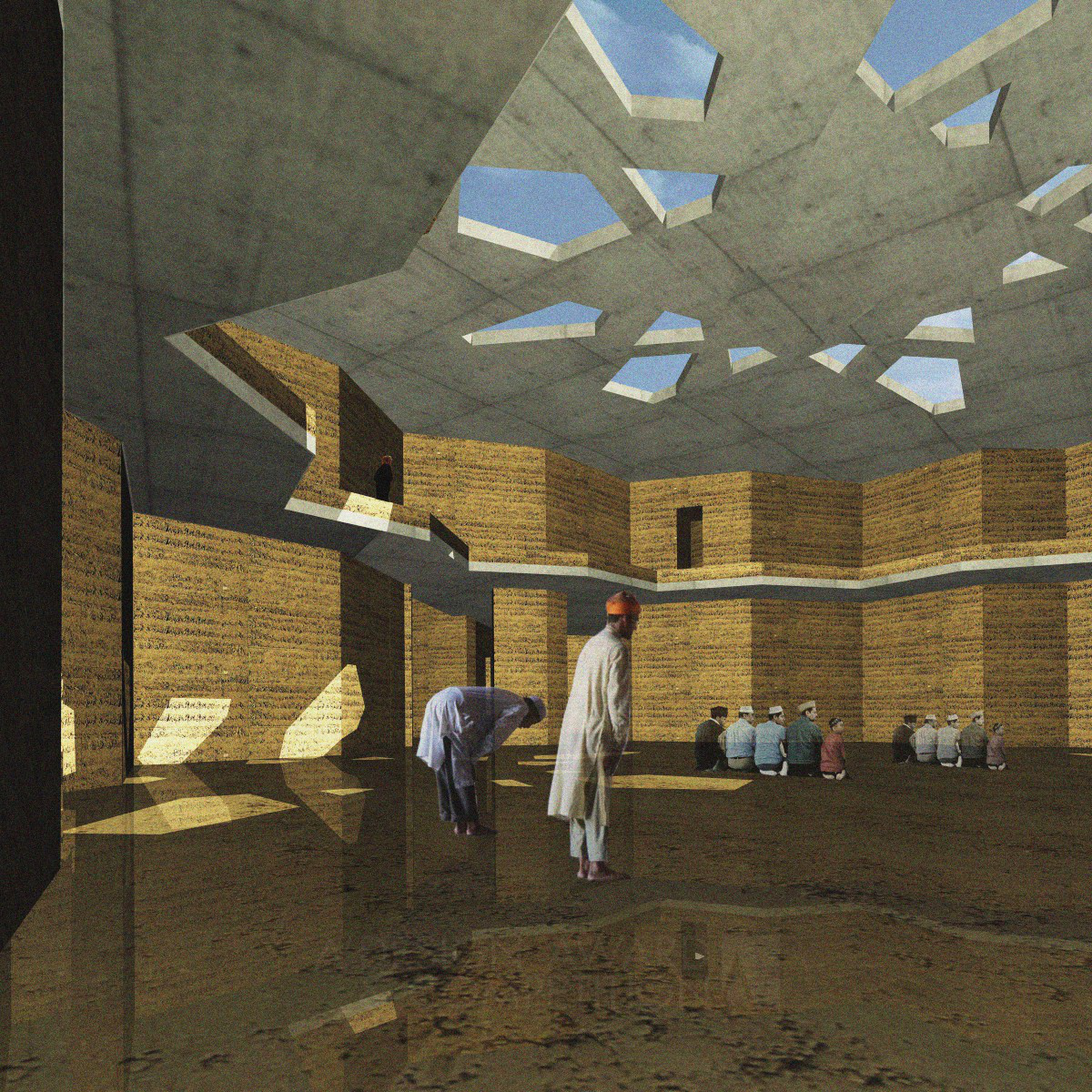 Friday Mosque, UAE Religious, educational and social facility by Florian Berner