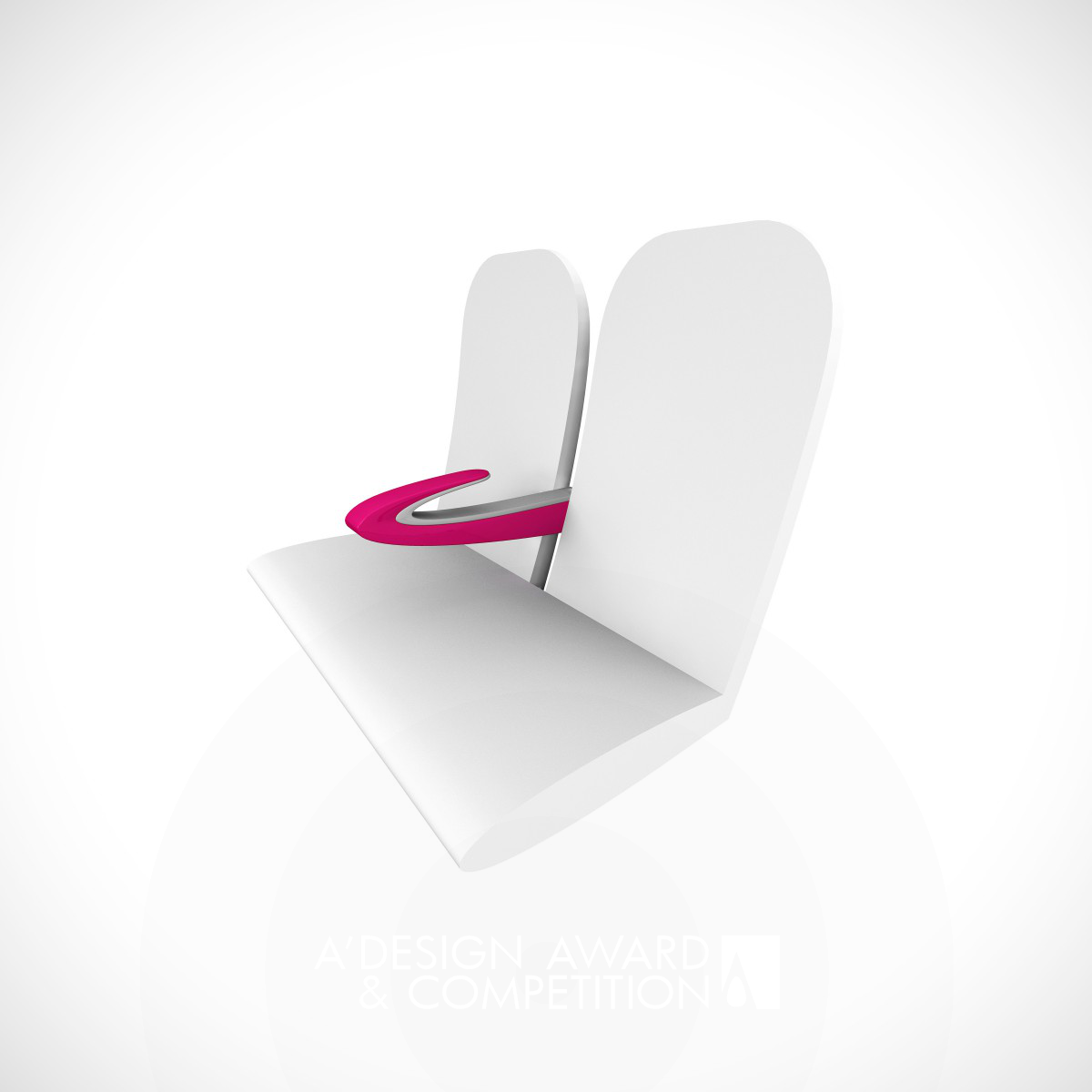 Paperclip Armrest Armrest for high-density seating by James Lee