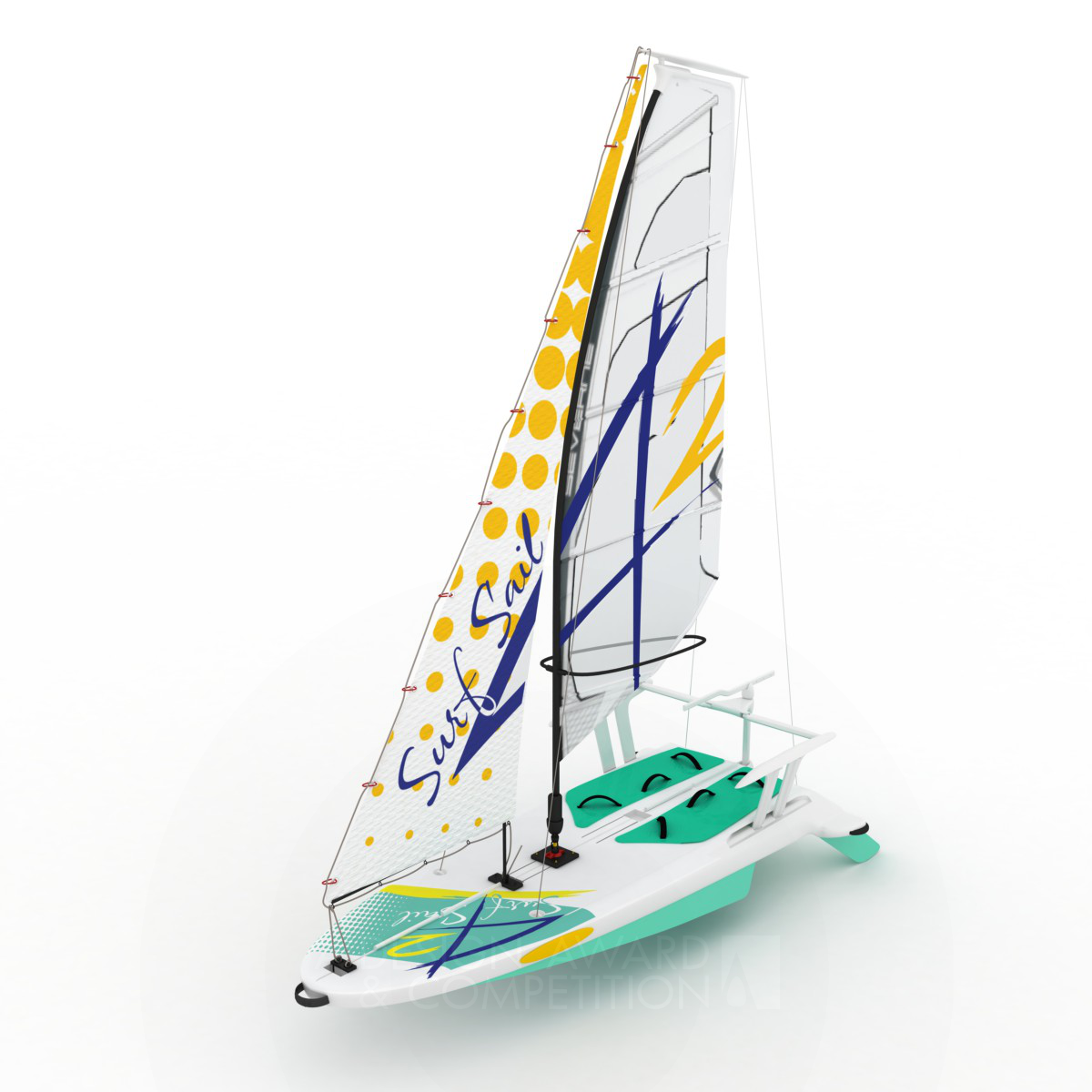 SurfSail42 Sailboard for windsurfing and sailing by Hakan Gürsu Bronze Yacht and Marine Vessels Design Award Winner 2012 