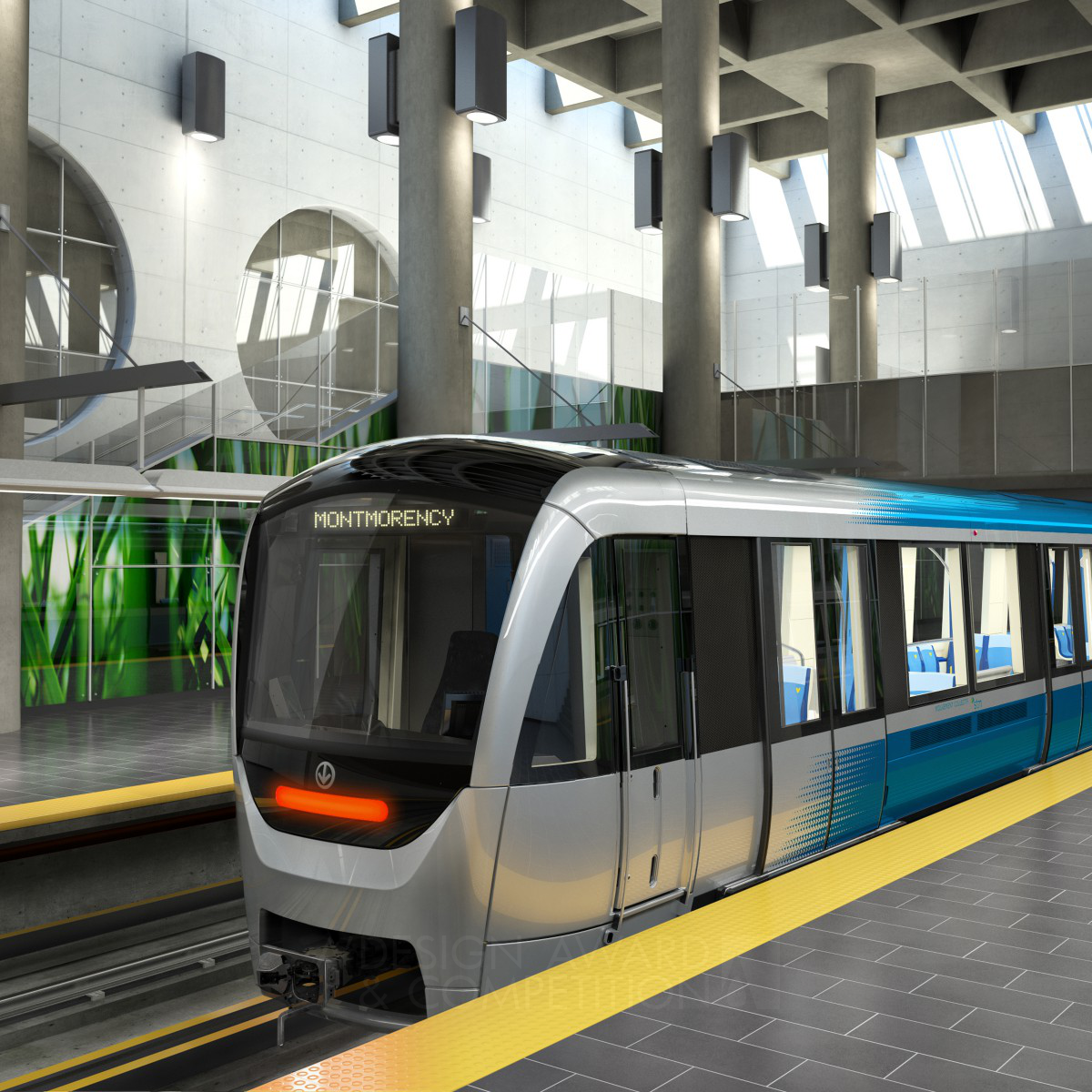 Azur: Montreal Metro Cars Public transportation by Labbe Designers