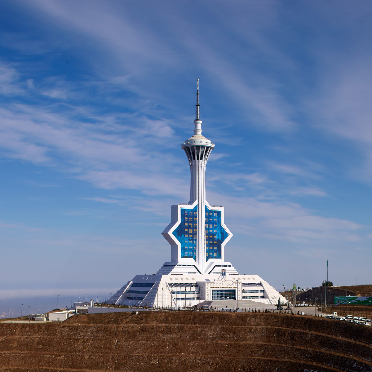 Ashgabat Tele-radio Center ( TV Tower) Production/Post Production/Broadcasting by Polimeks Construction