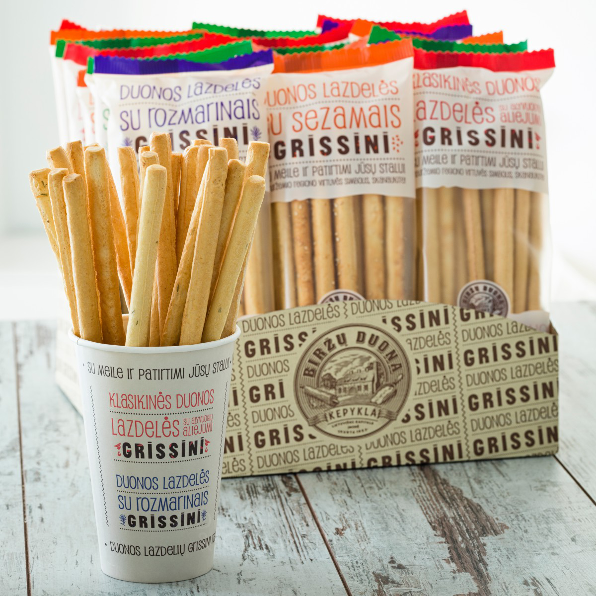 Birzu duona – Grissini <b>Bread sticks 