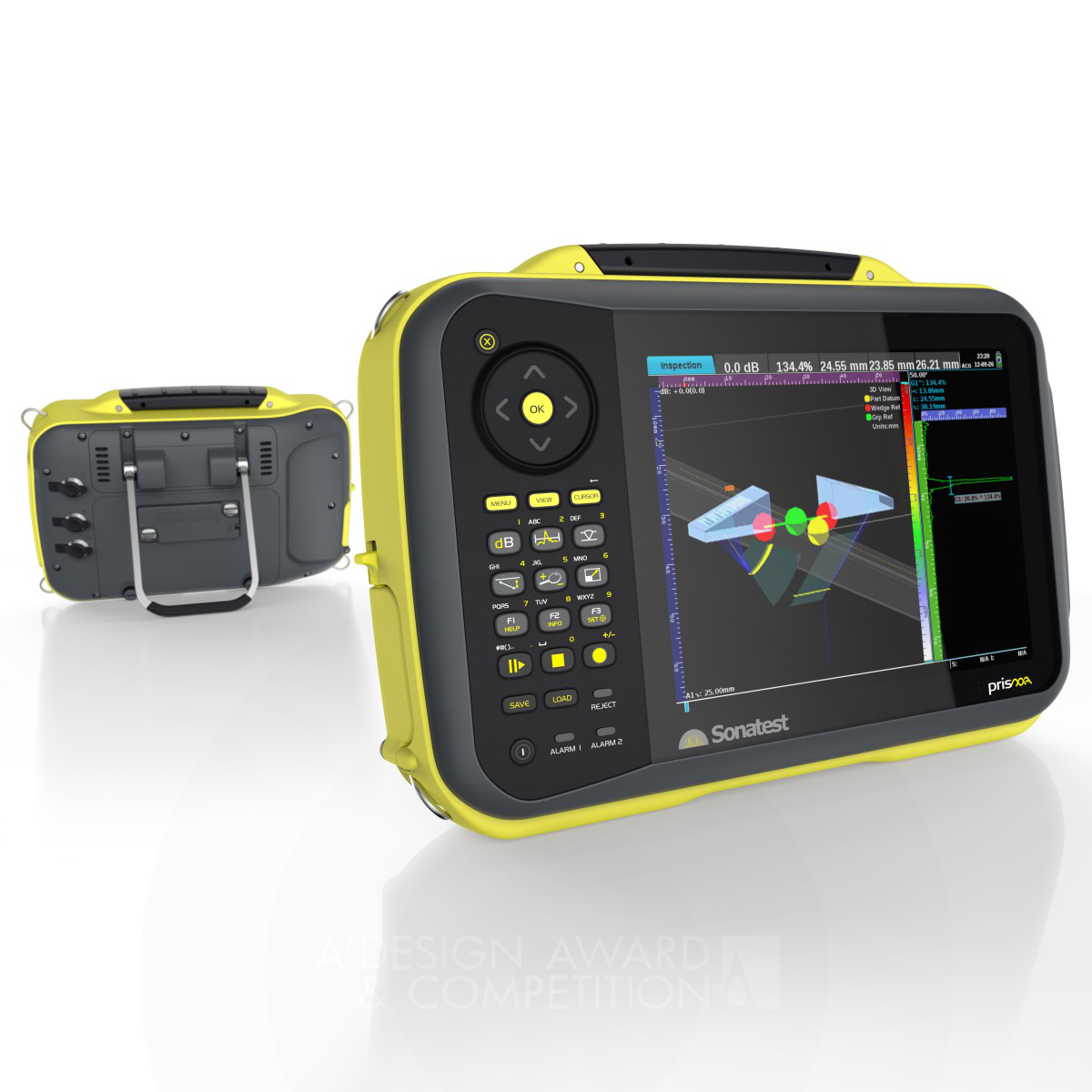Prisma Portable Ultrasonic Flaw Detector by LA Design  Platinum Scientific Instruments and Research Equipment Design Award Winner 2013 