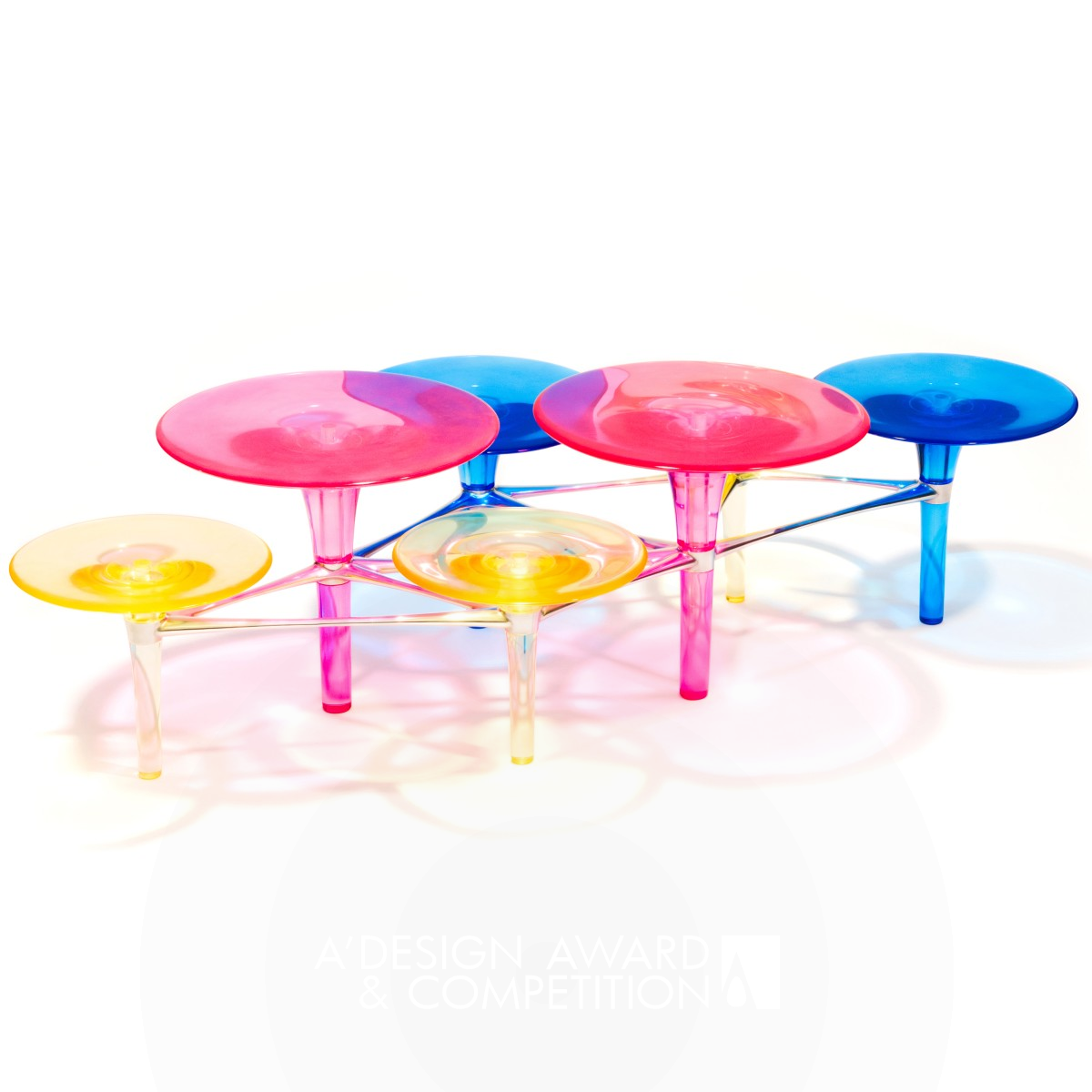 Gold Winner. Disco-Volante Coffee Table by Simon Colabufalo