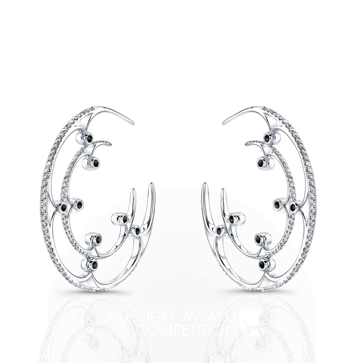 Eclipse Hoop Earrings Jewelry-Earrings by Takayas Mizuno