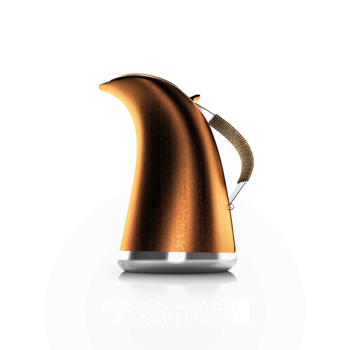 Flame Stovetop Kettle by Hakan Gürsu Silver Bakeware, Tableware, Drinkware and Cookware Design Award Winner 2013 