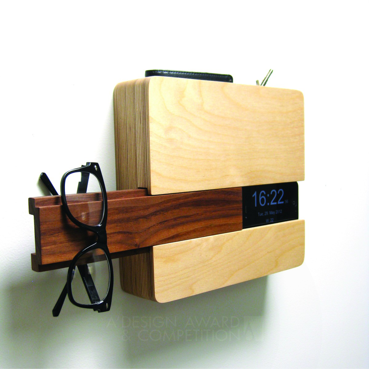 The Butler Home Organizer/Wall Clock by Curtis Micklish