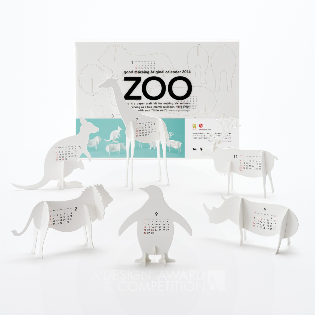 Calendar 2014 “ZOO” Calendar by Katsumi Tamura