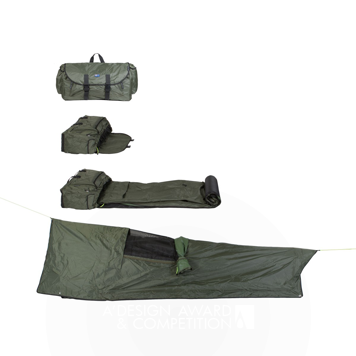 Backpack Bed™ Outdoor Portable Bed by Tony Clark and Lisa Clark