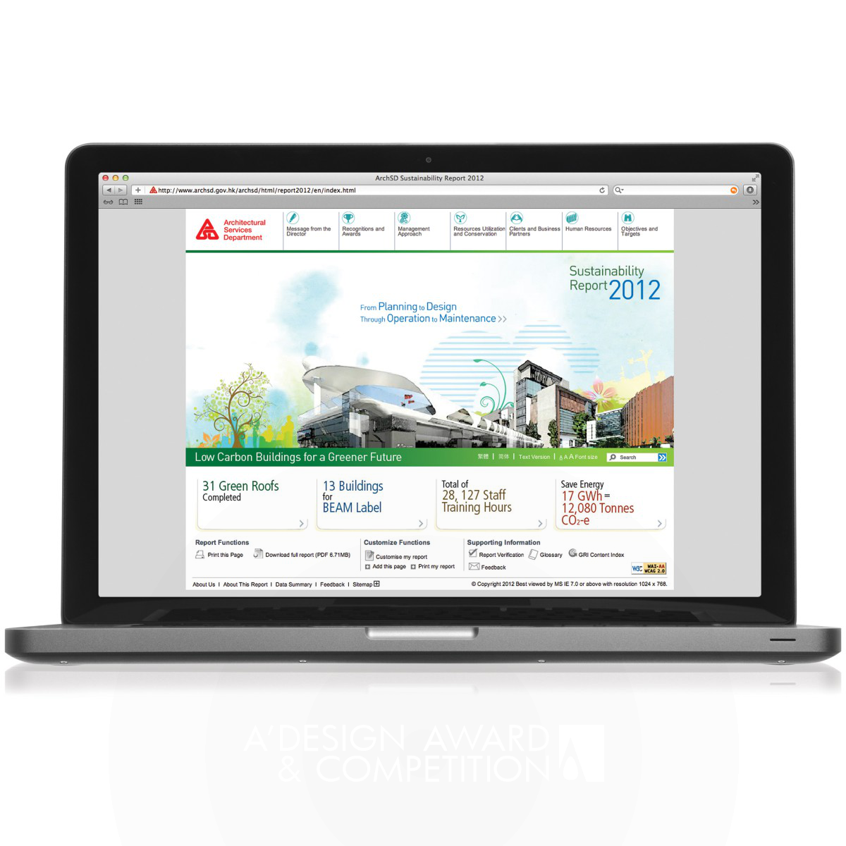 ArchSD Online Sustainability Report 2012