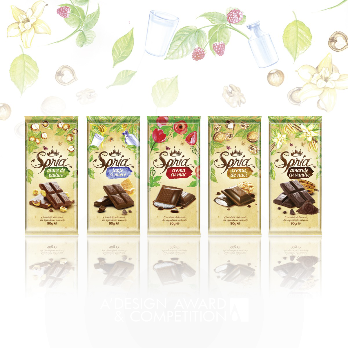 Spria Chocolate Range of chocolate tablets by Ampro Design