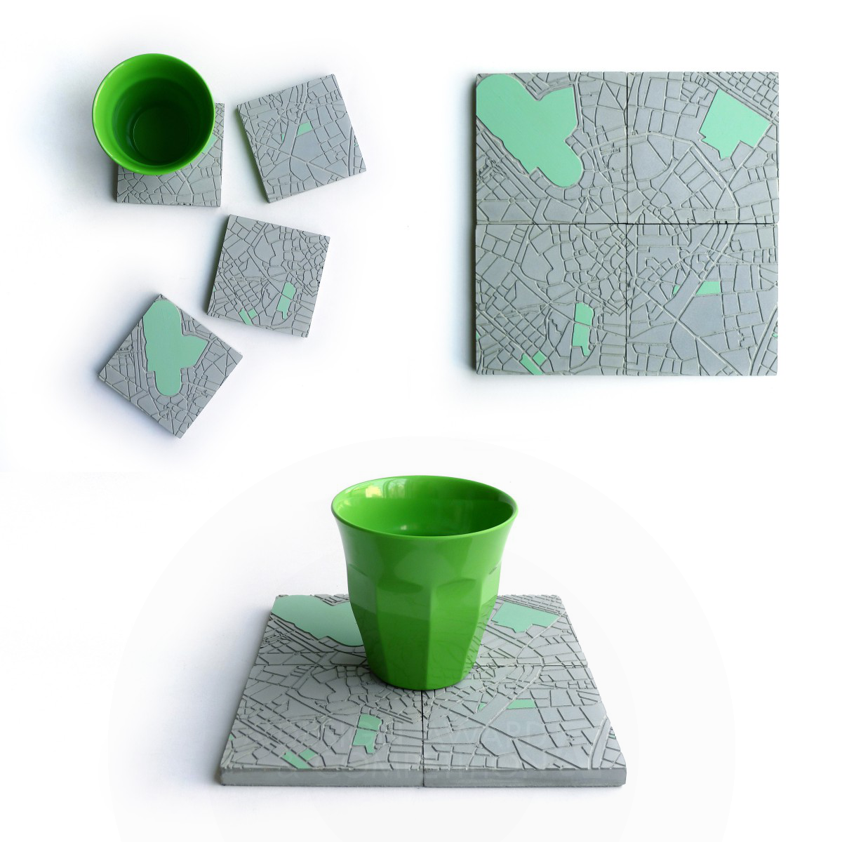 The Concrete Cities  Coasters by A Future Perfect