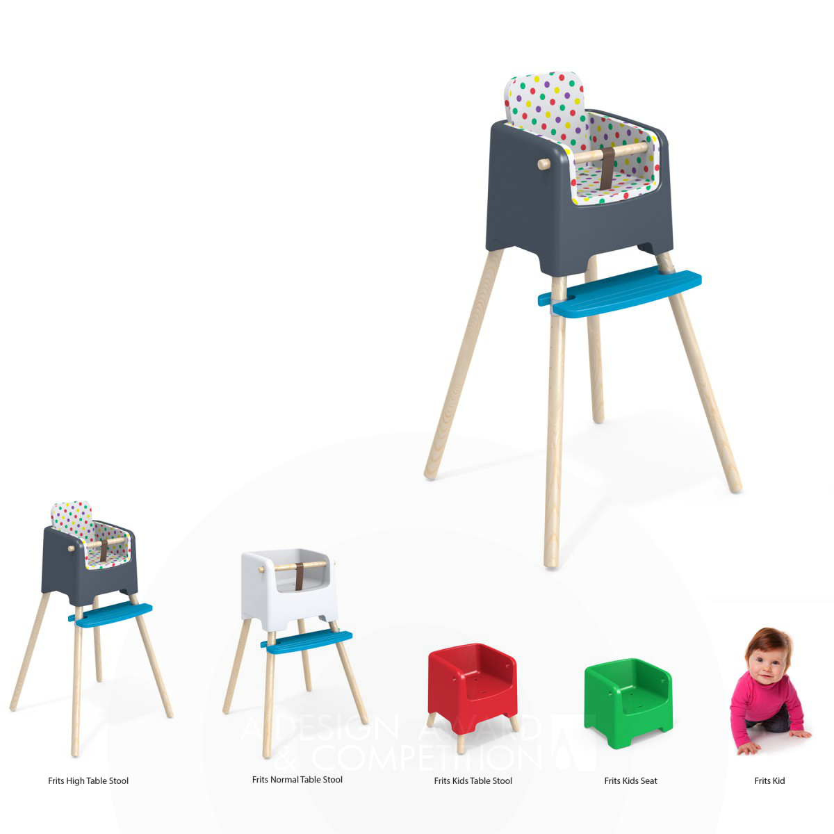 FR!TSforKIDS Kids stool by Gbo Design